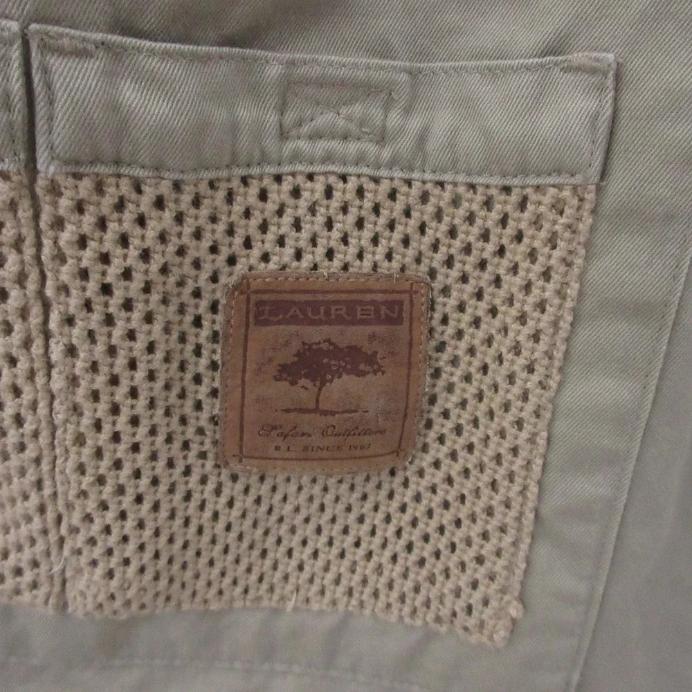 Vintage Ralph Lauren Jacket Mens 2X Khaki Safari Outfitters Field Utility READ